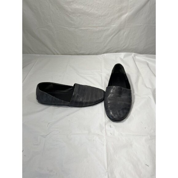 Vince Bogart grey Leather Flat Slide Slip-on $225 Size 8 - Picture 9 of 14